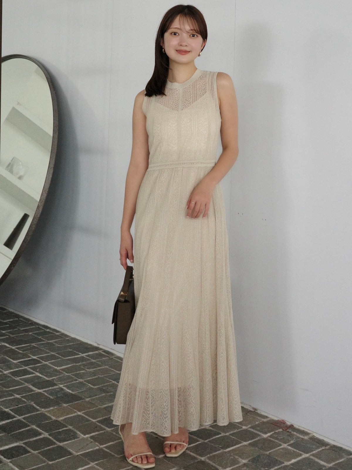 レーシーニットワンピース