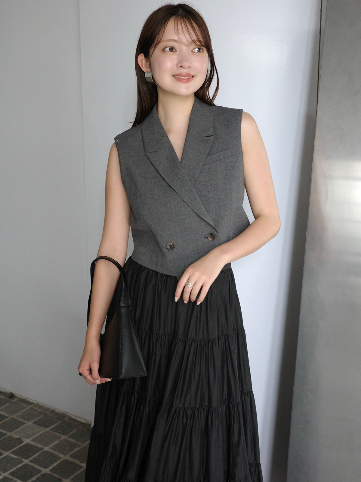 テーラードジレトップス