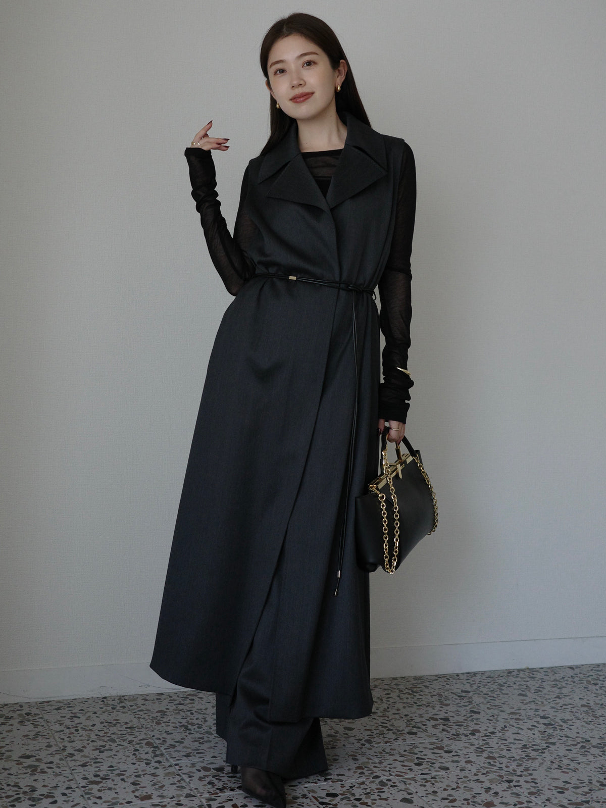 シアーロングスリーブT シャツ