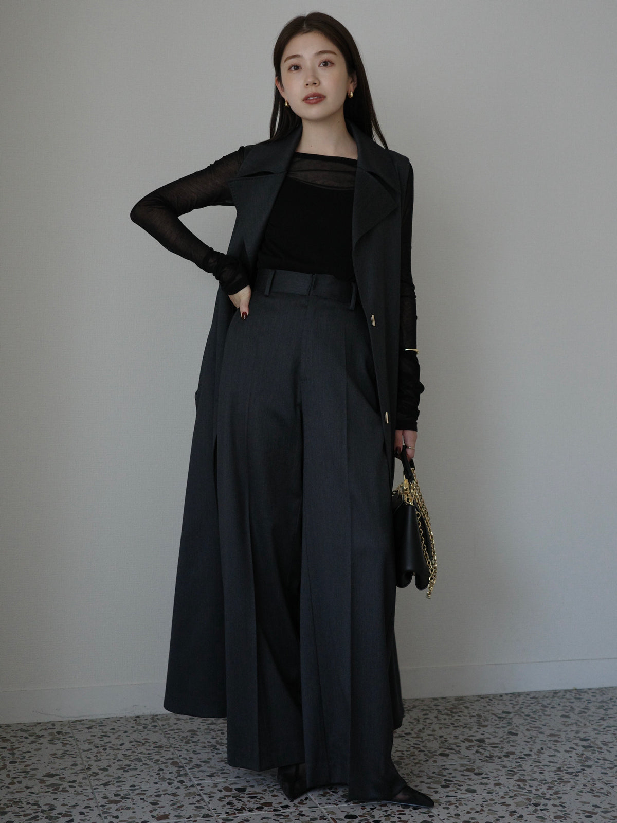 シアーロングスリーブT シャツ