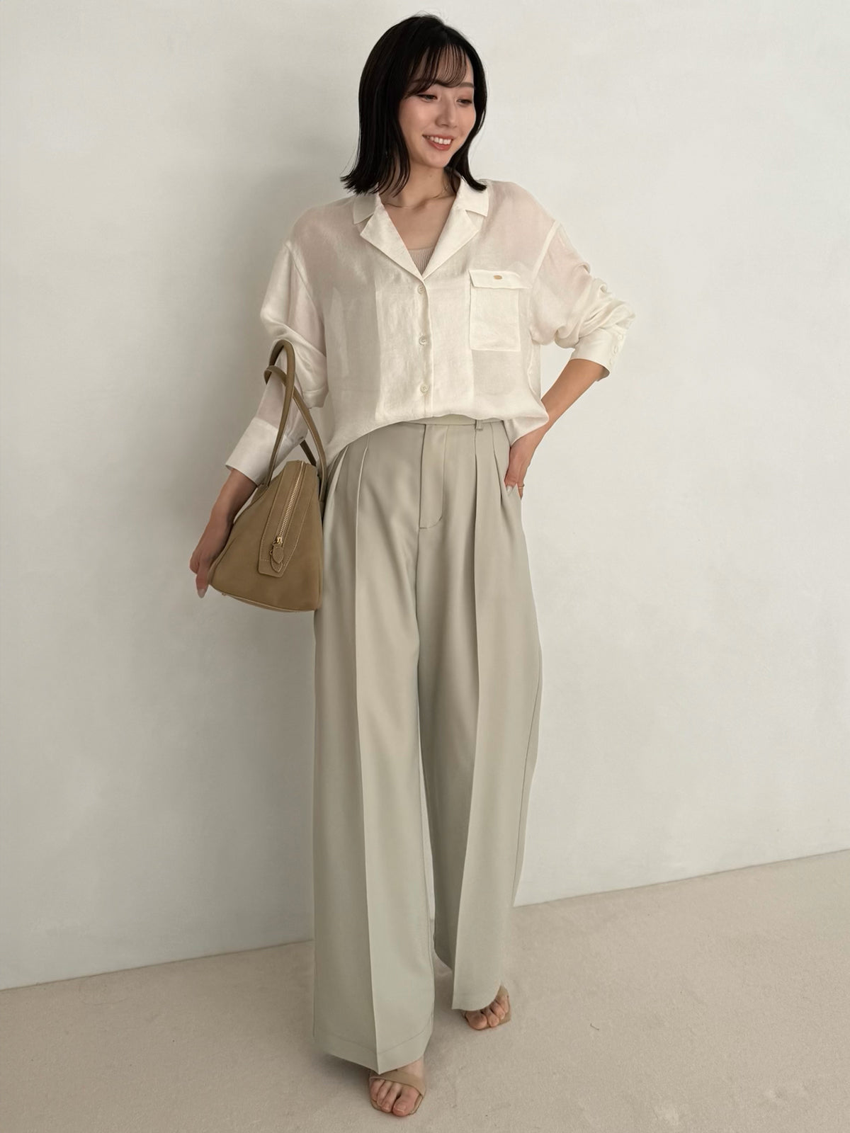 シアーテーラードシャツ