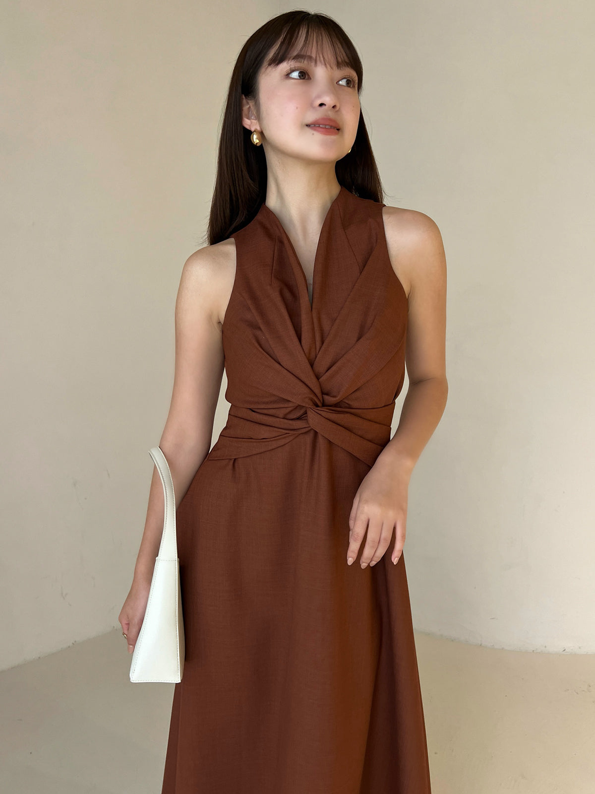 ツイストギャザーワンピース