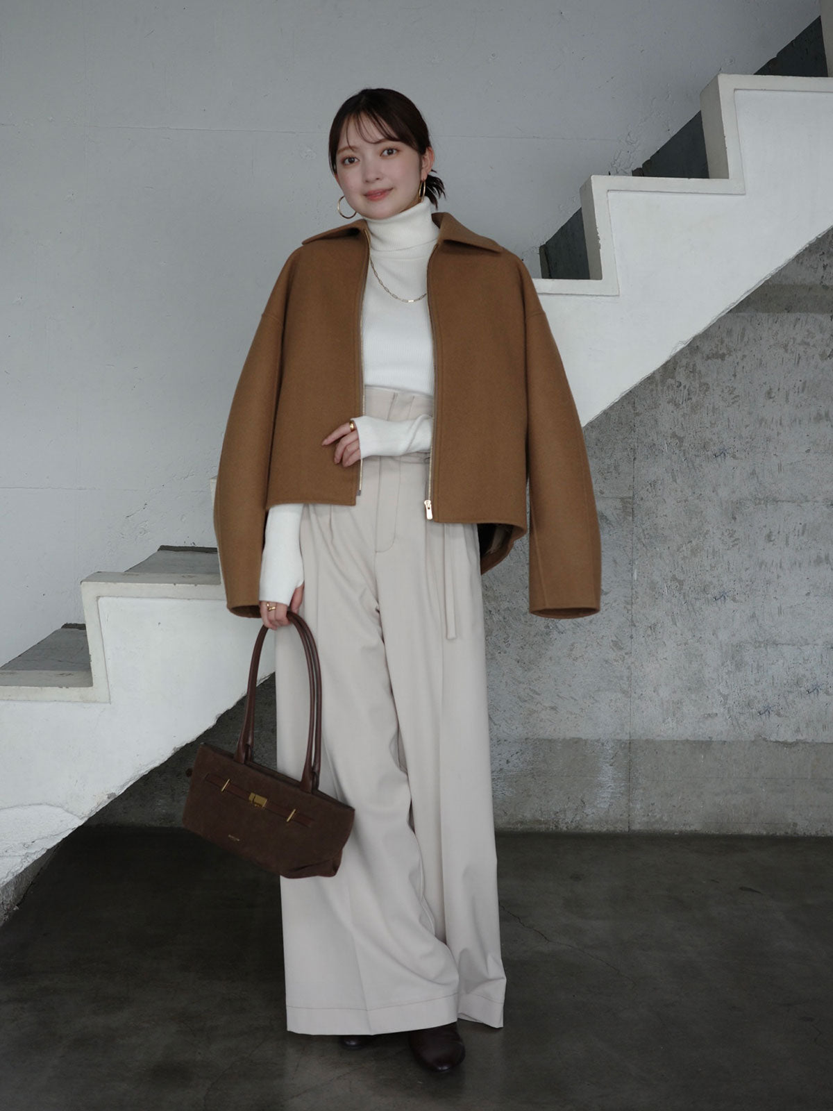 リバーウールショートコート