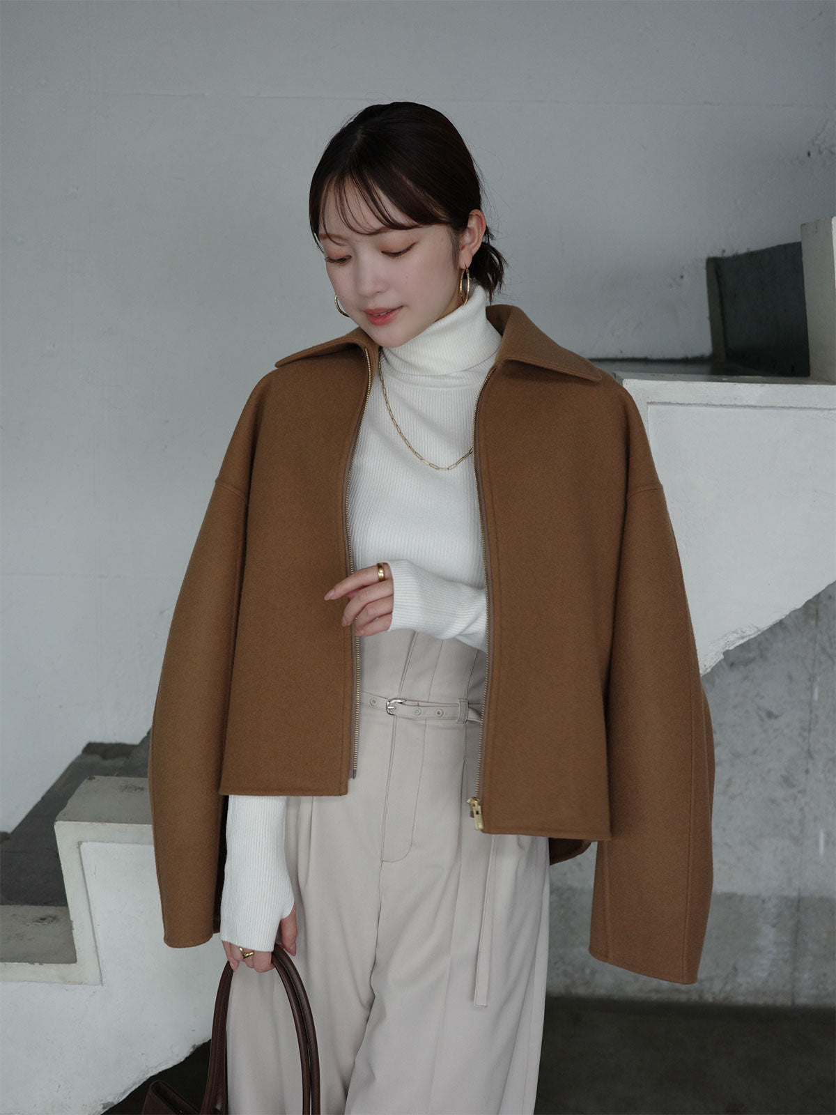 リバーウールショートコート