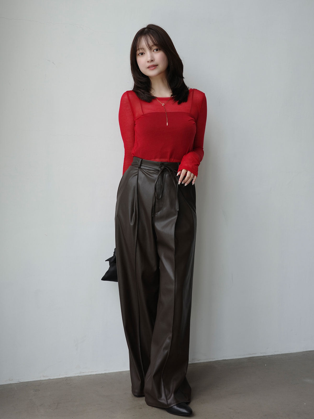 PR:156cm COLOR:DARK BROWN SIZE:1