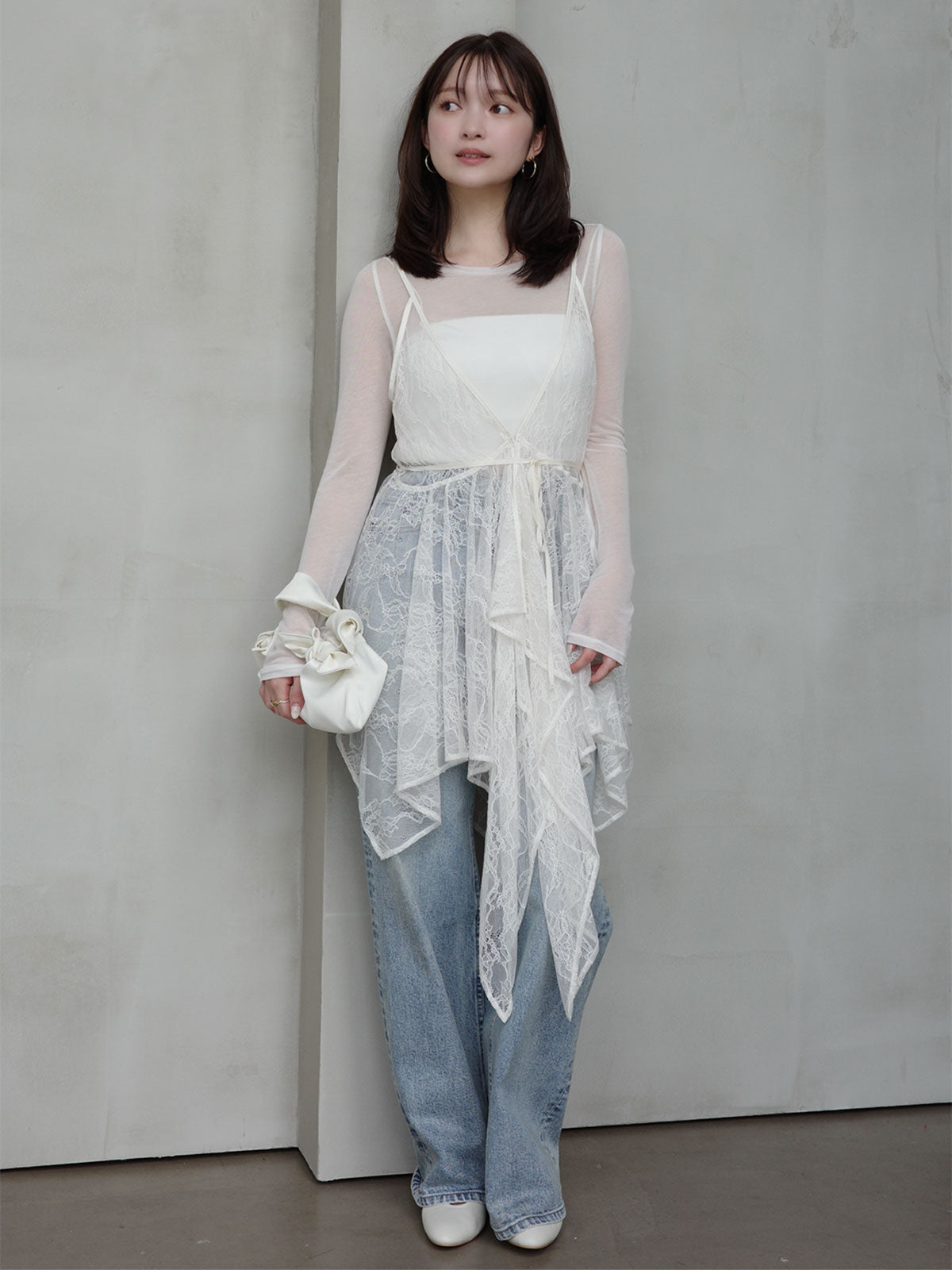 チュールレースジレ