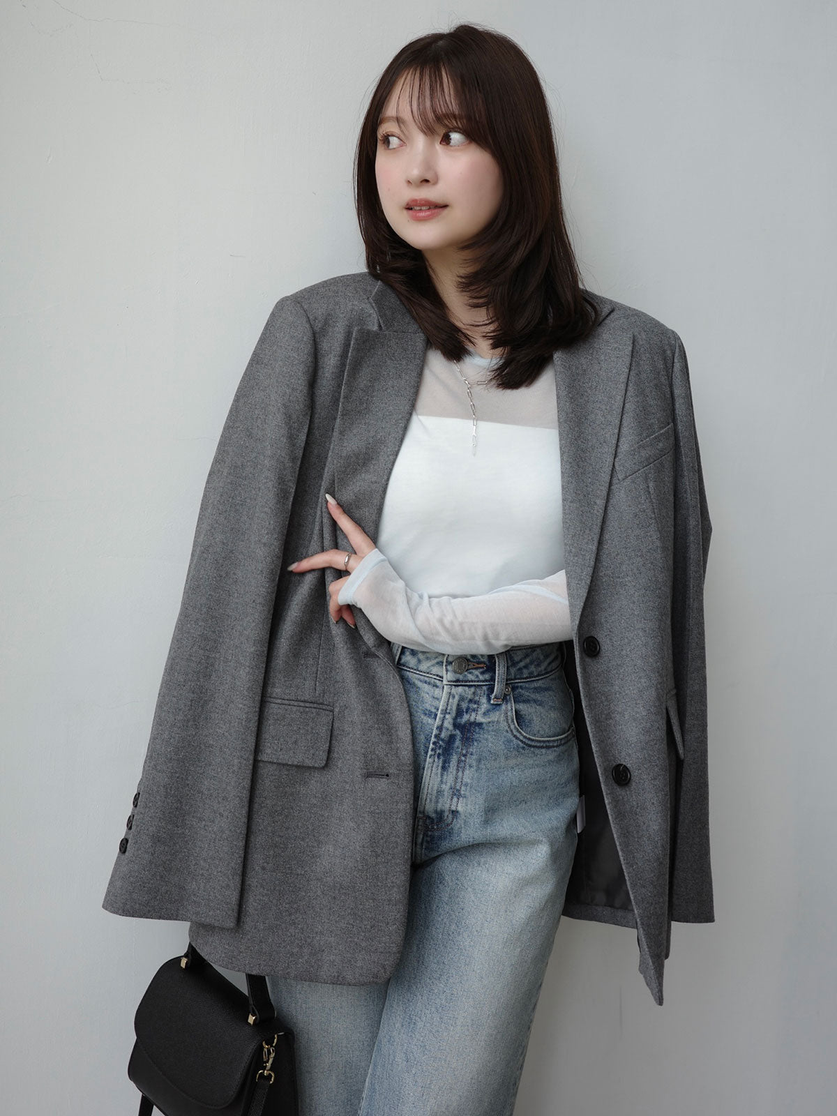 ウールシングルオーバージャケット