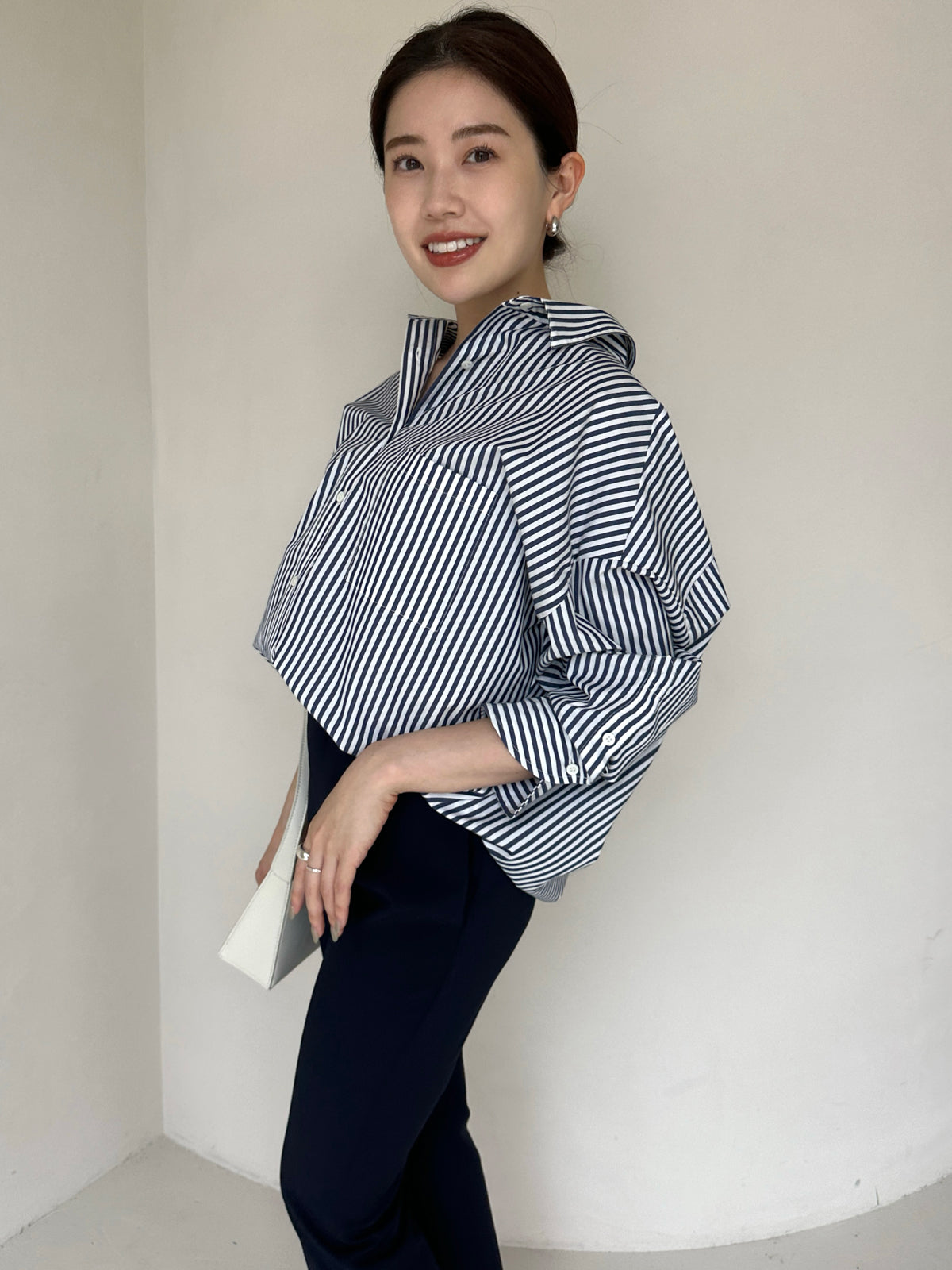 ストレッチスリットフレアパンツ