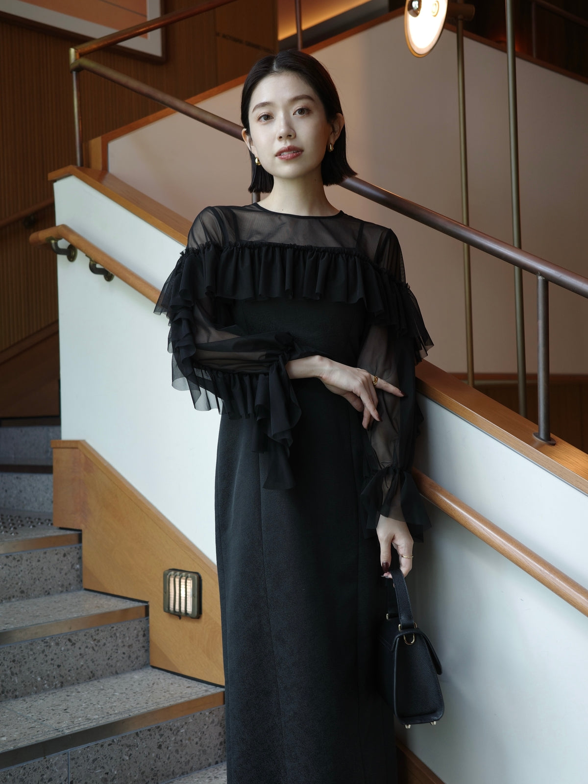 【occasion】ボレロセットジャガードドレス