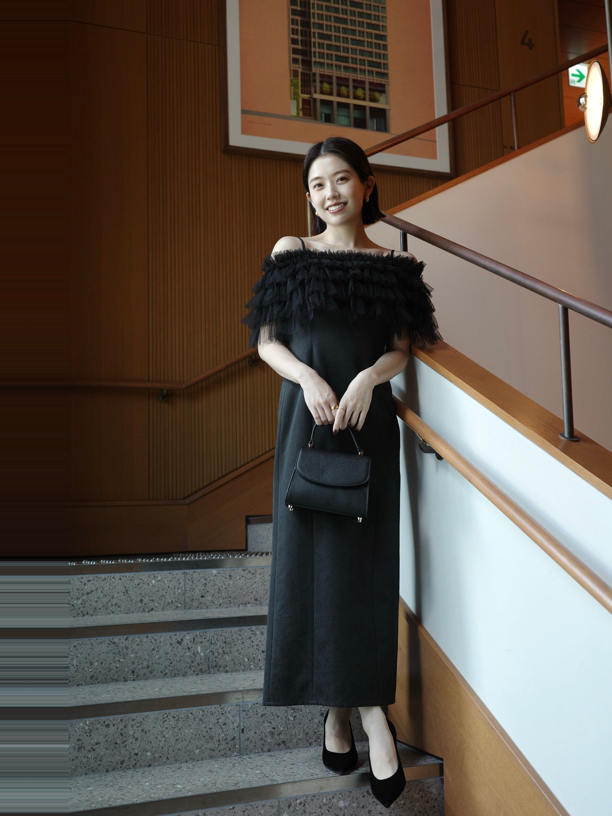 【occasion】ボレロセットジャガードドレス