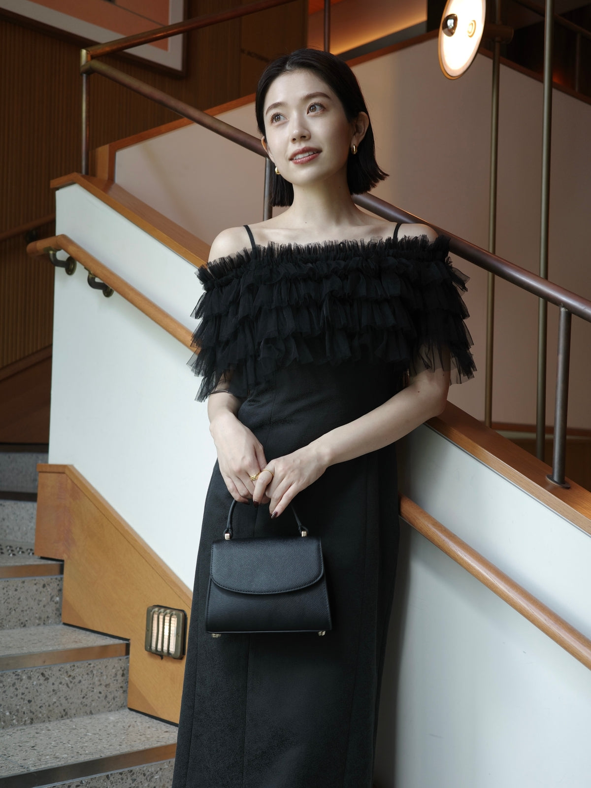 【occasion】ボレロセットジャガードドレス
