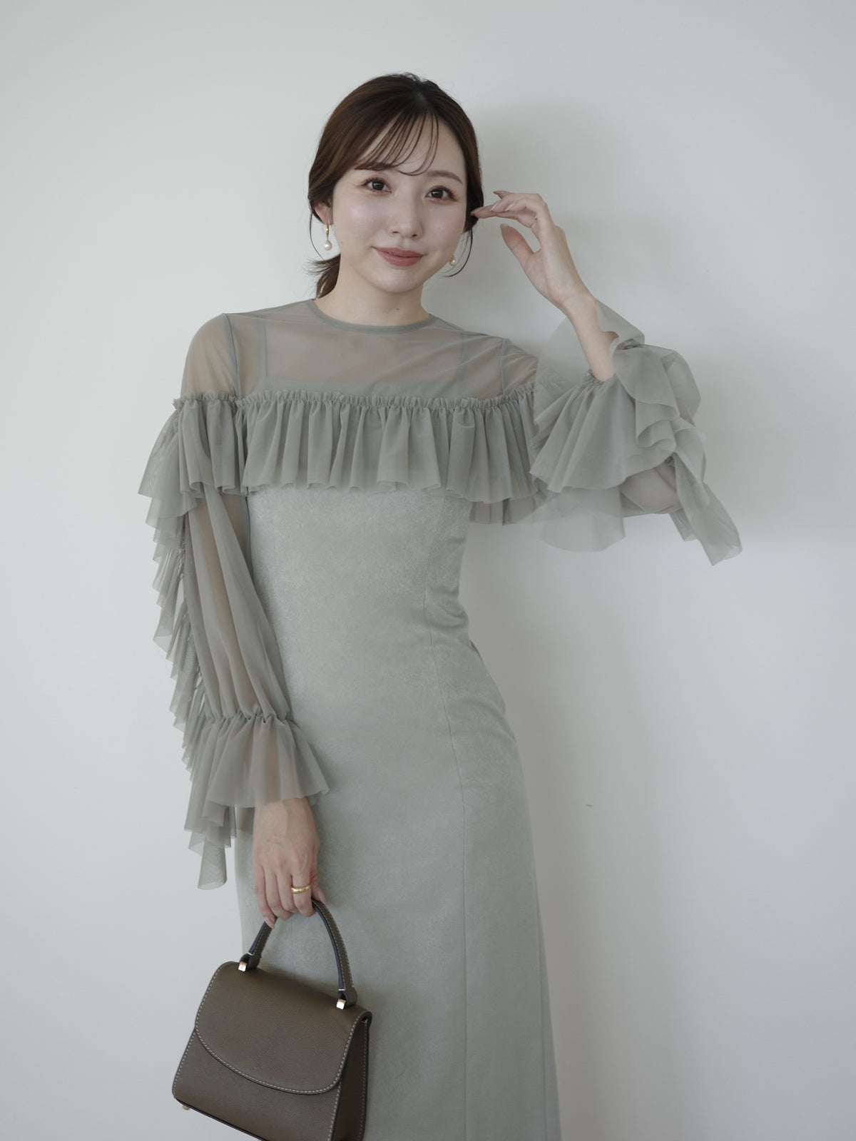 【occasion】ボレロセットジャガードドレス