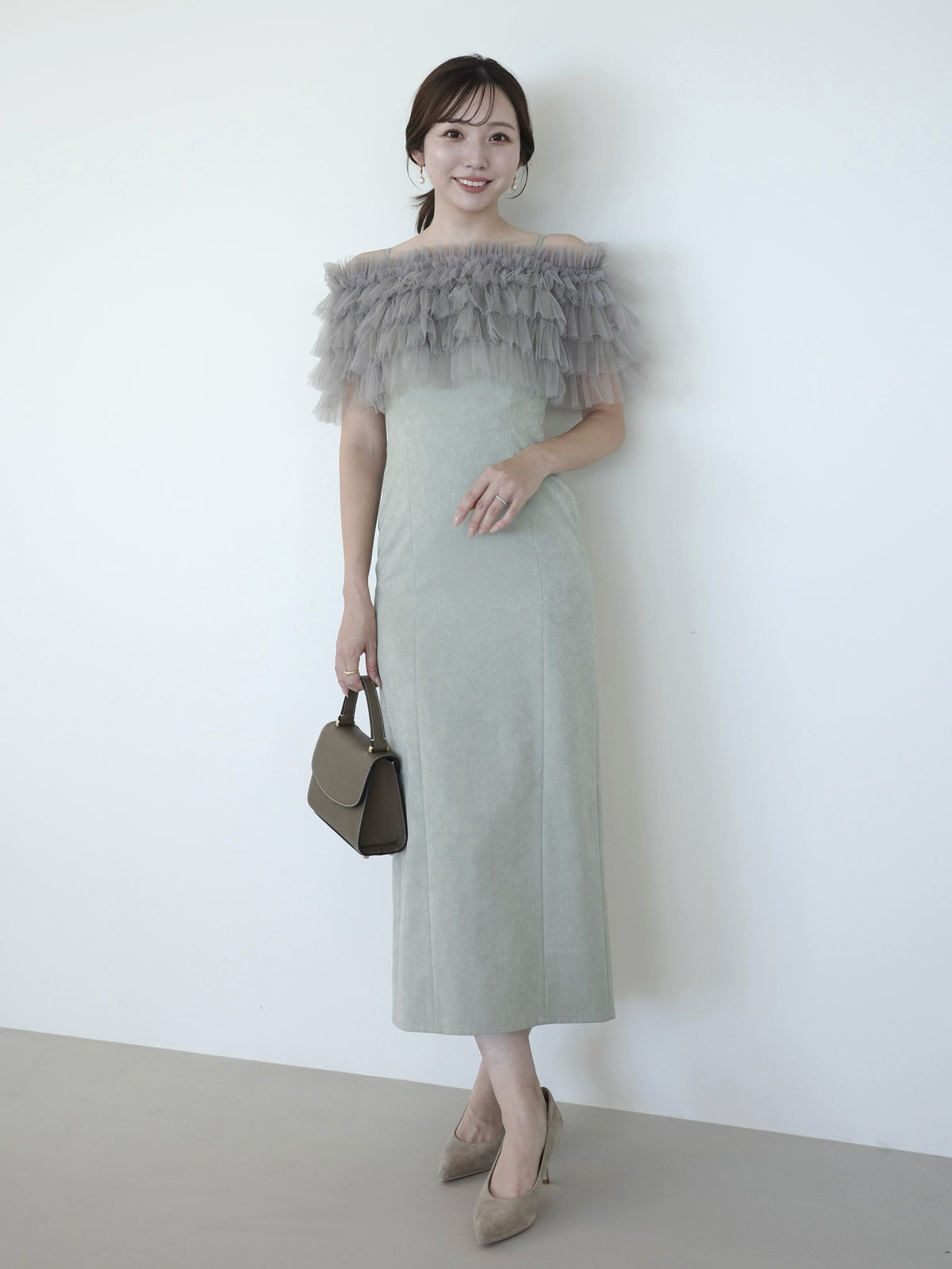 【occasion】ボレロセットジャガードドレス