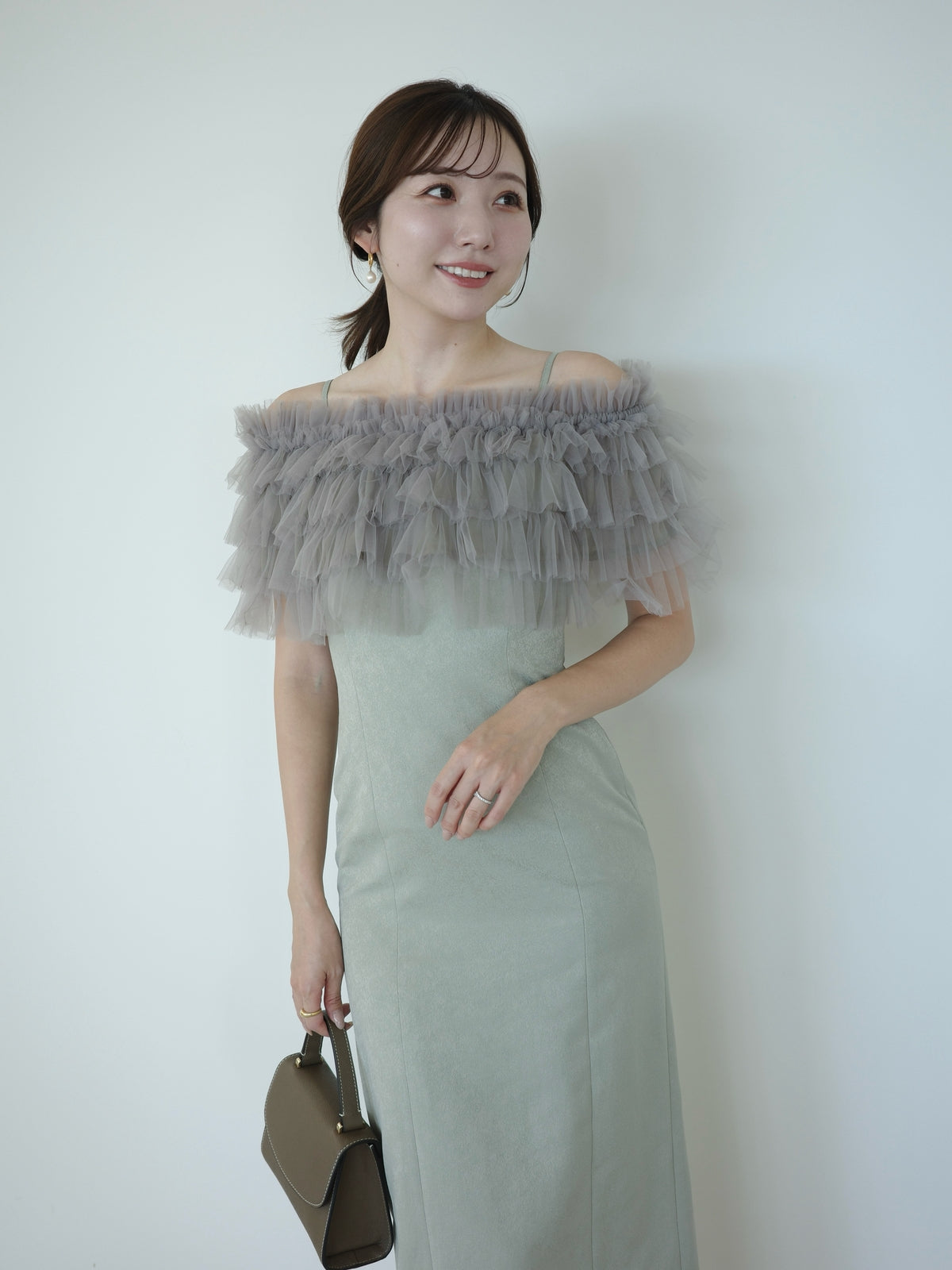 【occasion】ボレロセットジャガードドレス