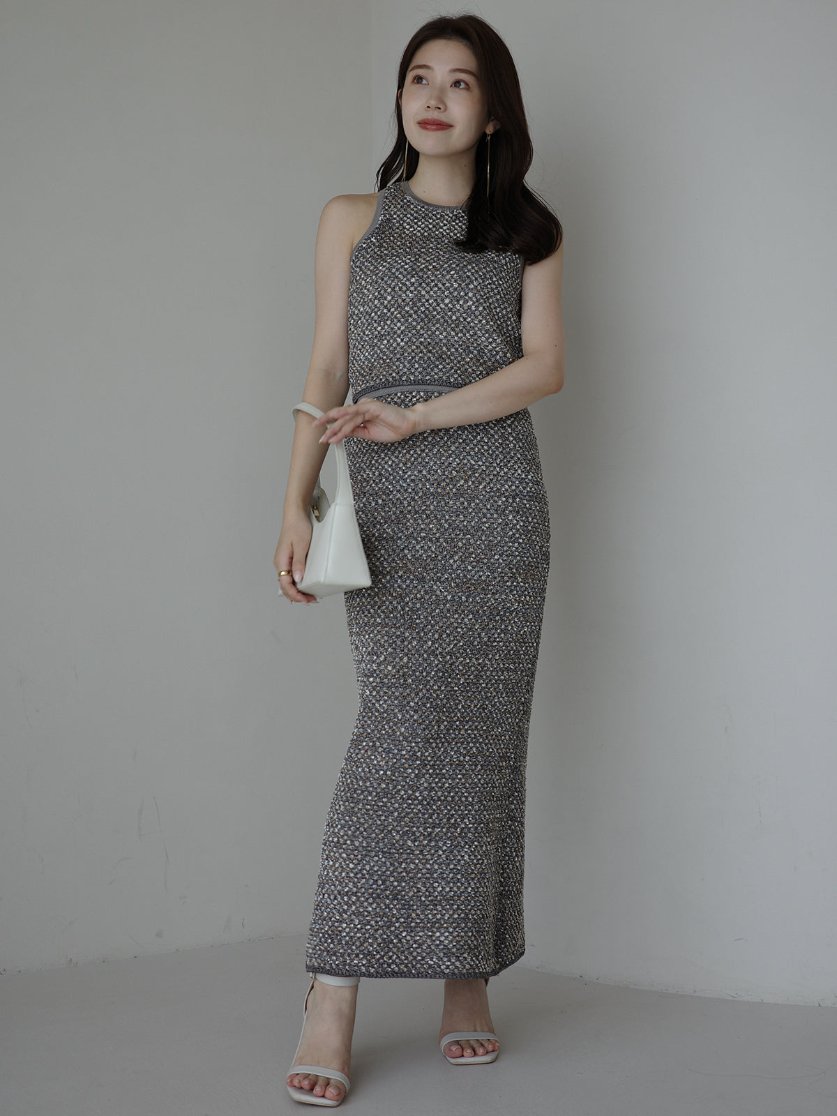 针织花呢紧身裙