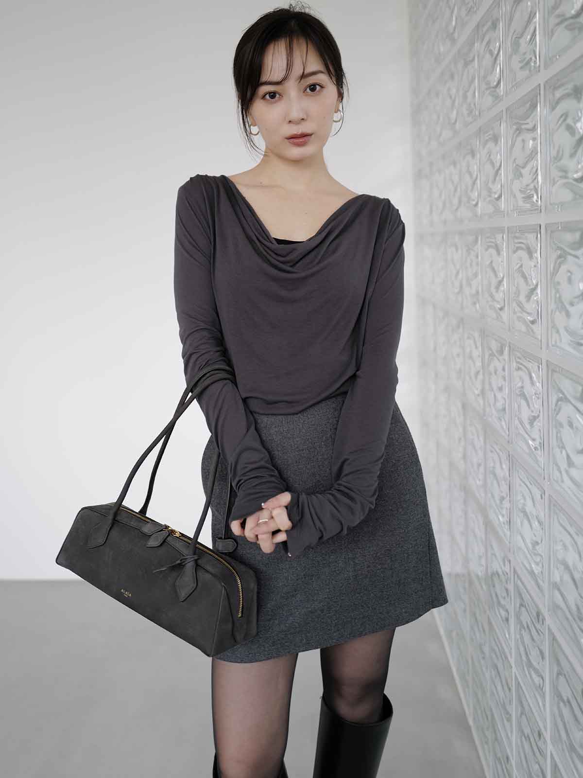 【BLOSSOM×ánuans】DRAPE CUT TOPS