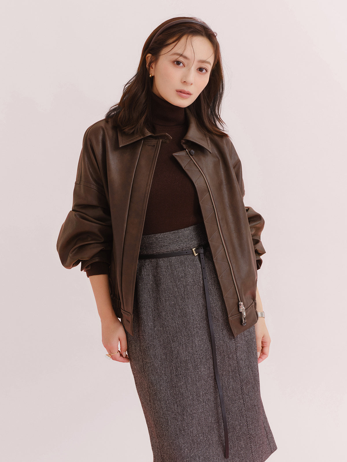 Director:154cm COLOR:BROWN SIZE:F