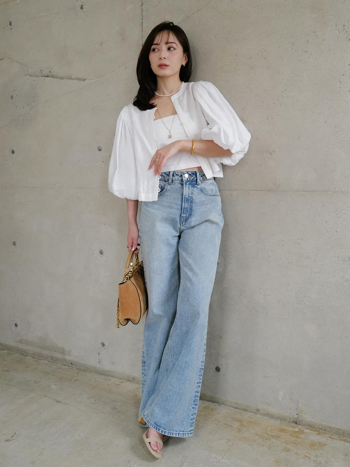 2way 퍼프 블라우스