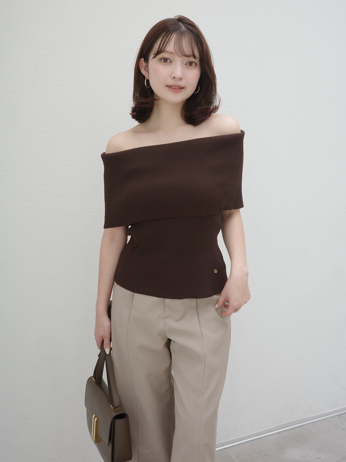 センタースリットワイドパンツ