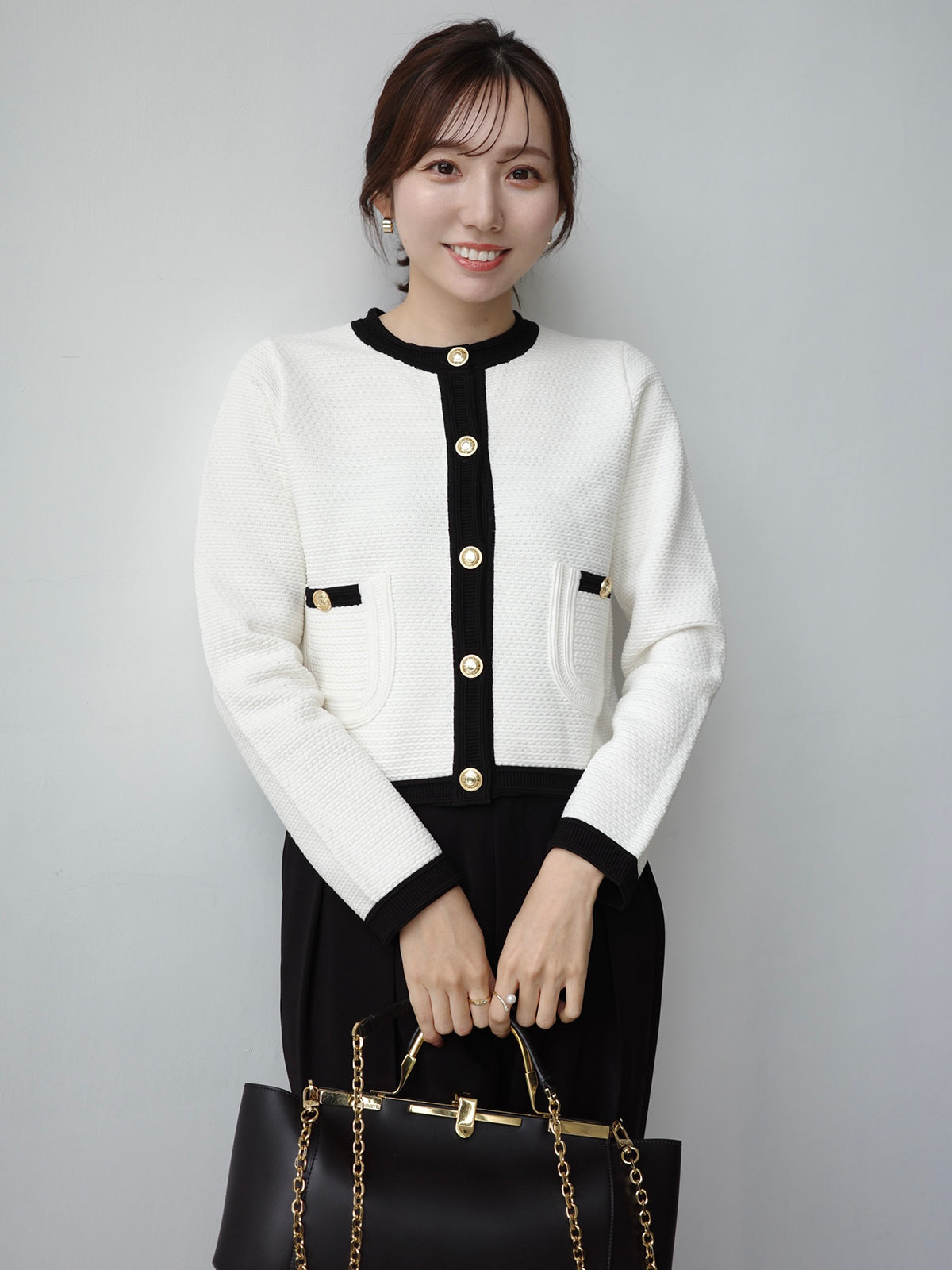 ダブルサテンテーパードパンツ