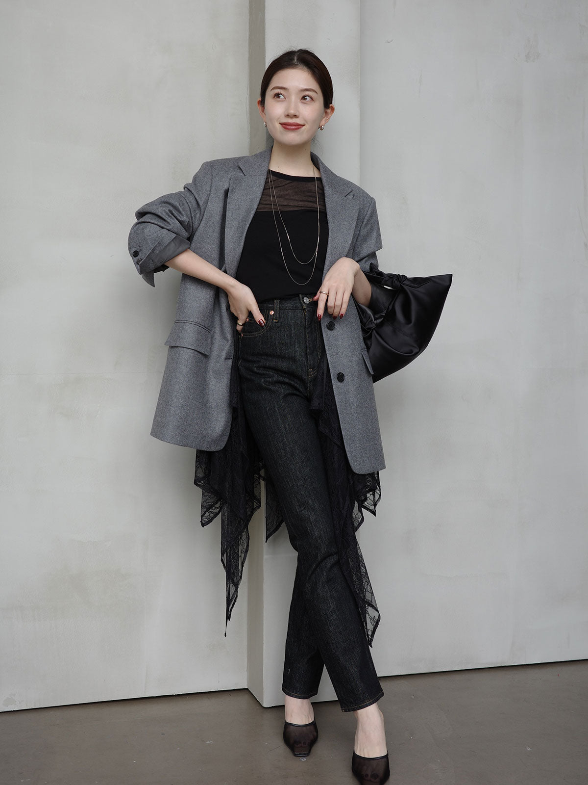 シアーコンパクトロングTシャツ