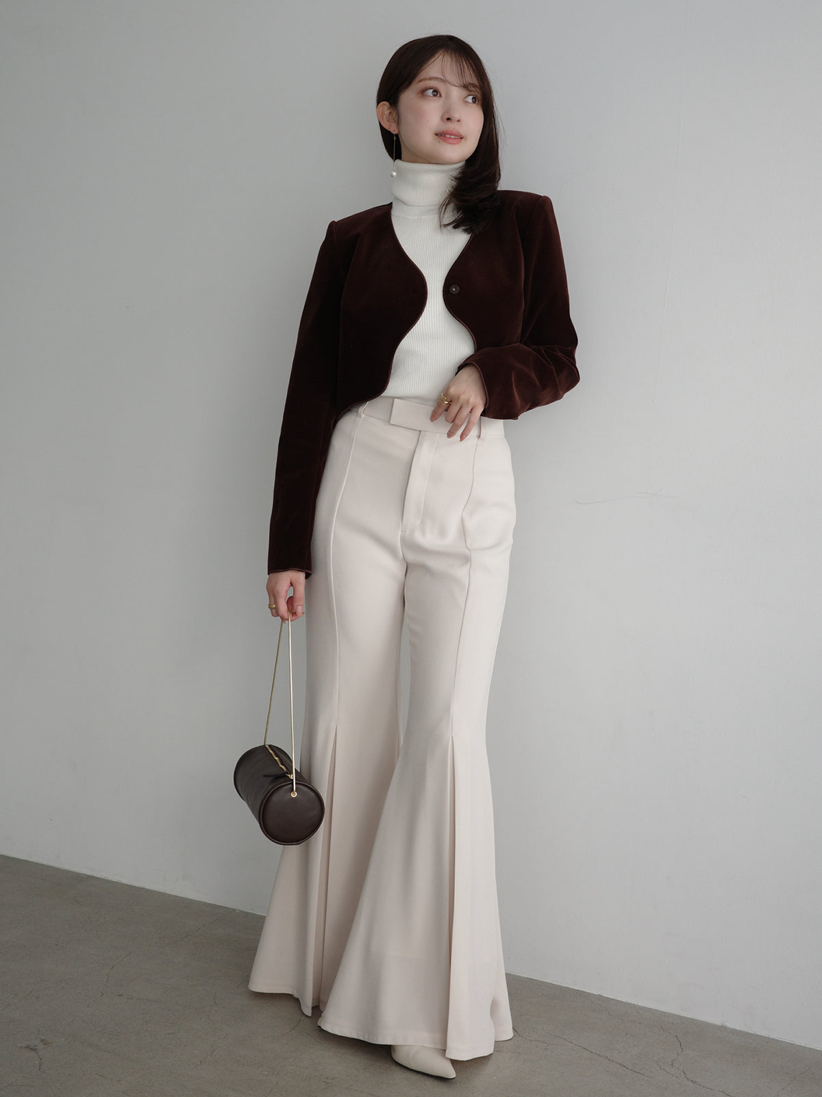 ニュアンスウェーブベルベットジャケット