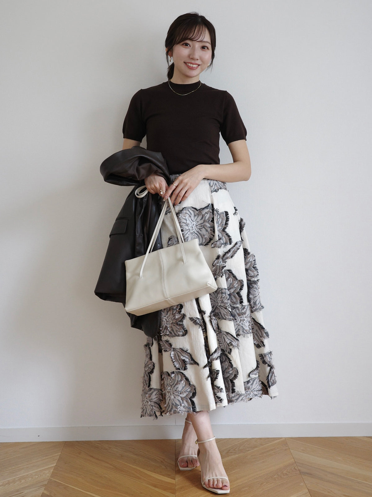 ハーフスリーブニットプルオーバー