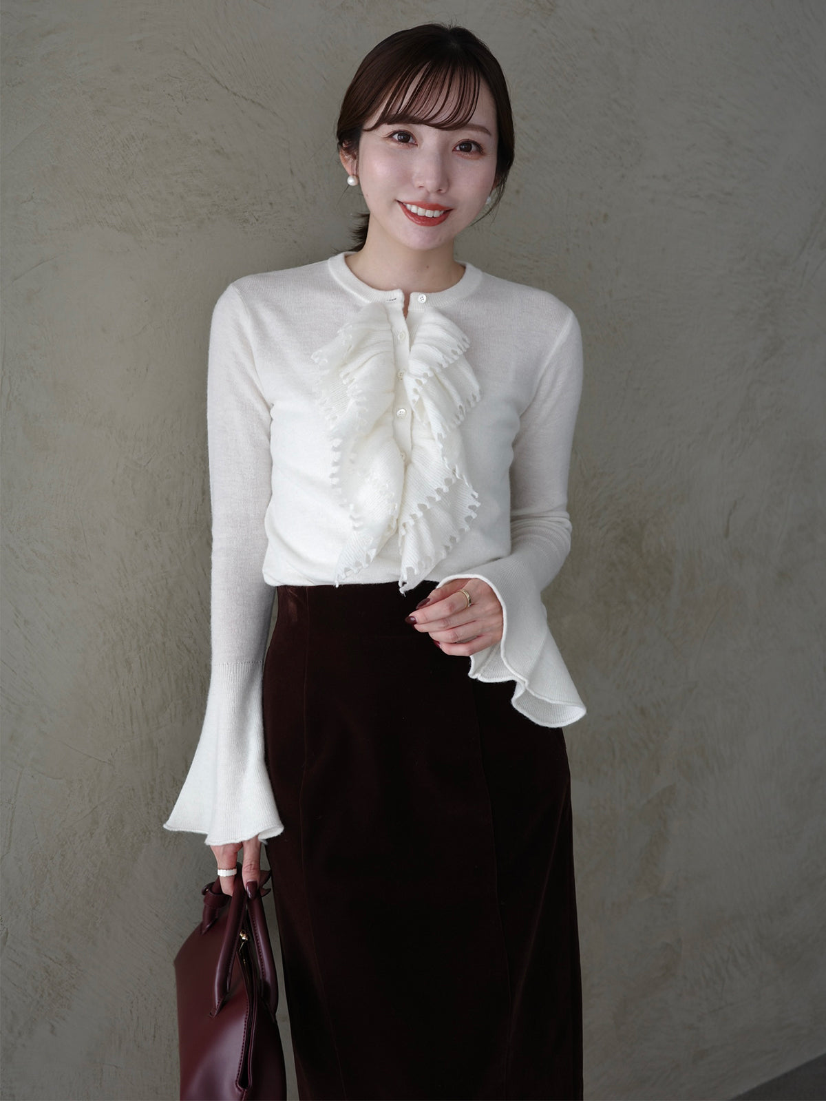 ベルベットナロースカート