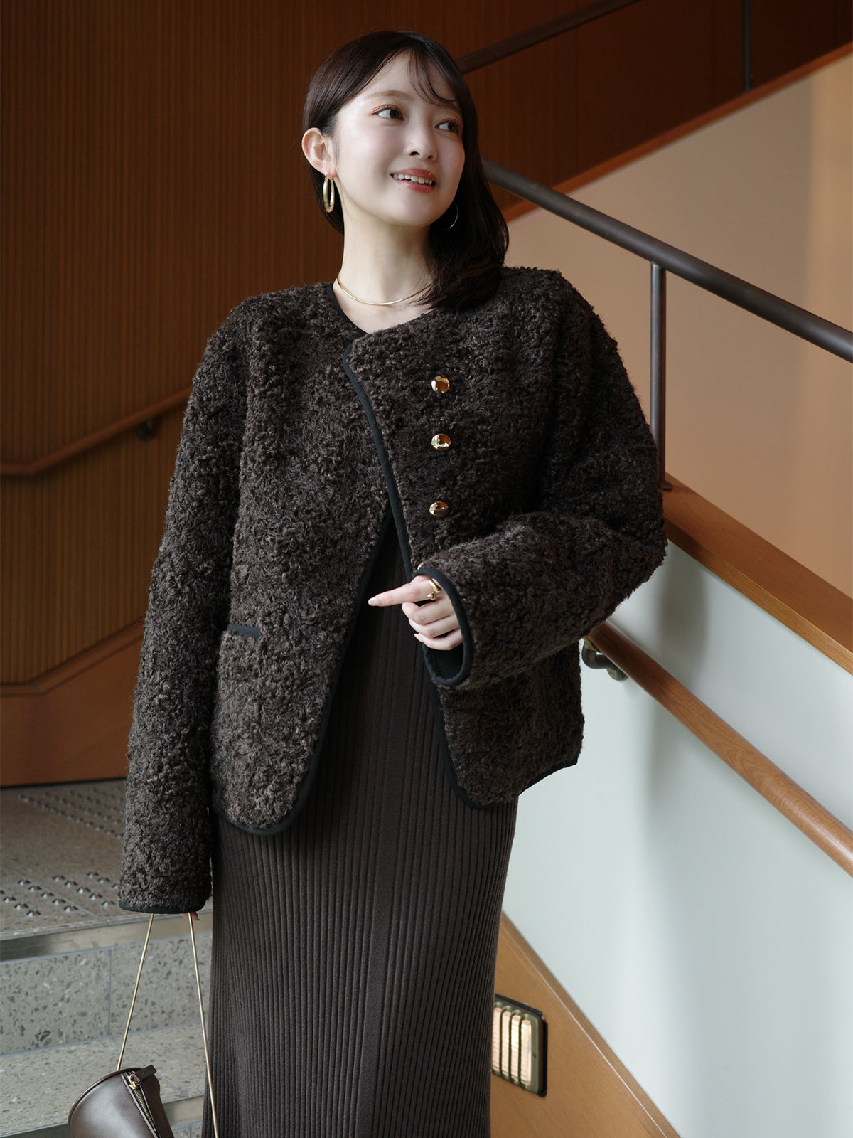 セミマーメイドニットワンピース