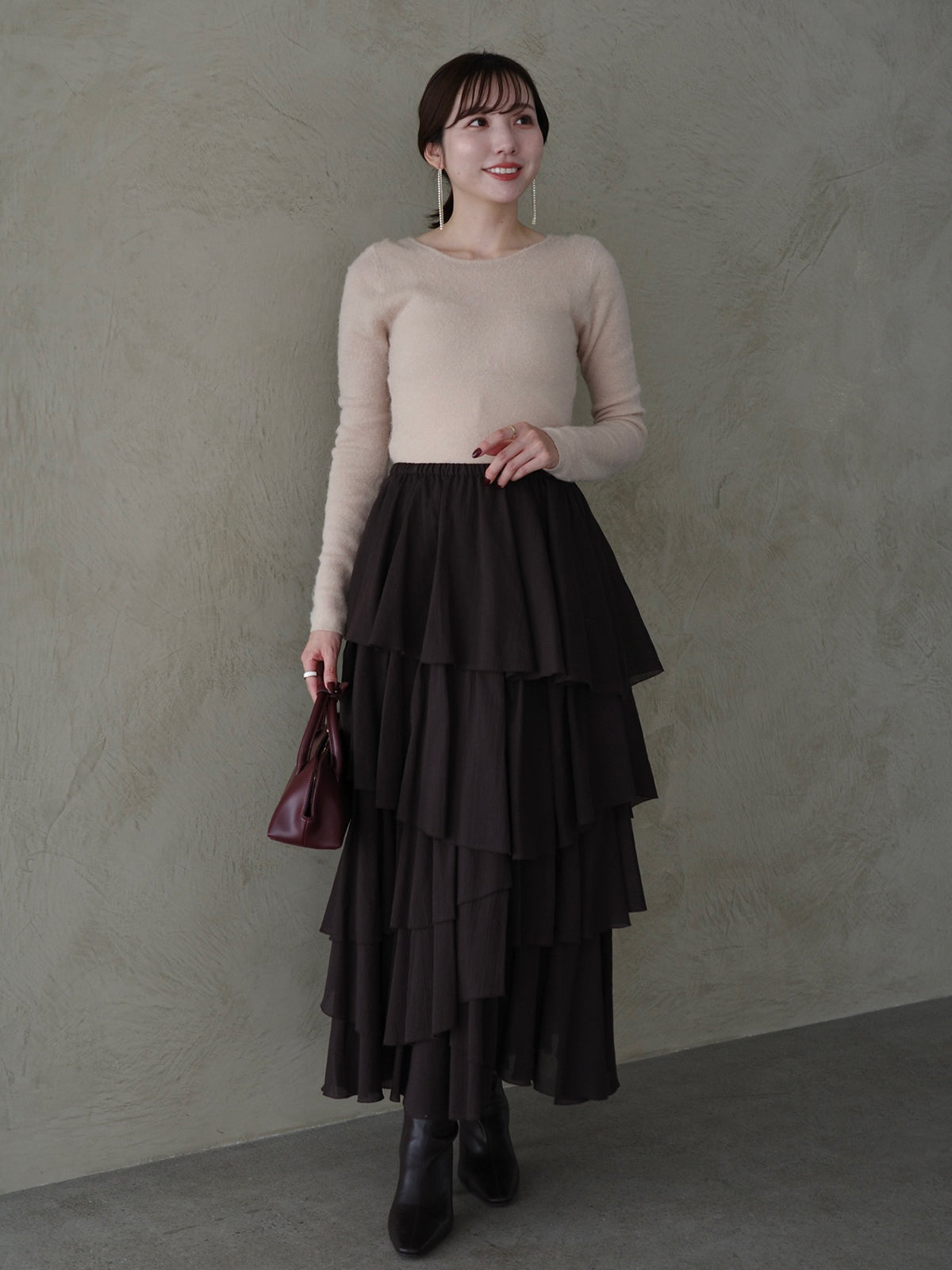 PR:162cm COLOR:DARK BROWN SIZE:1