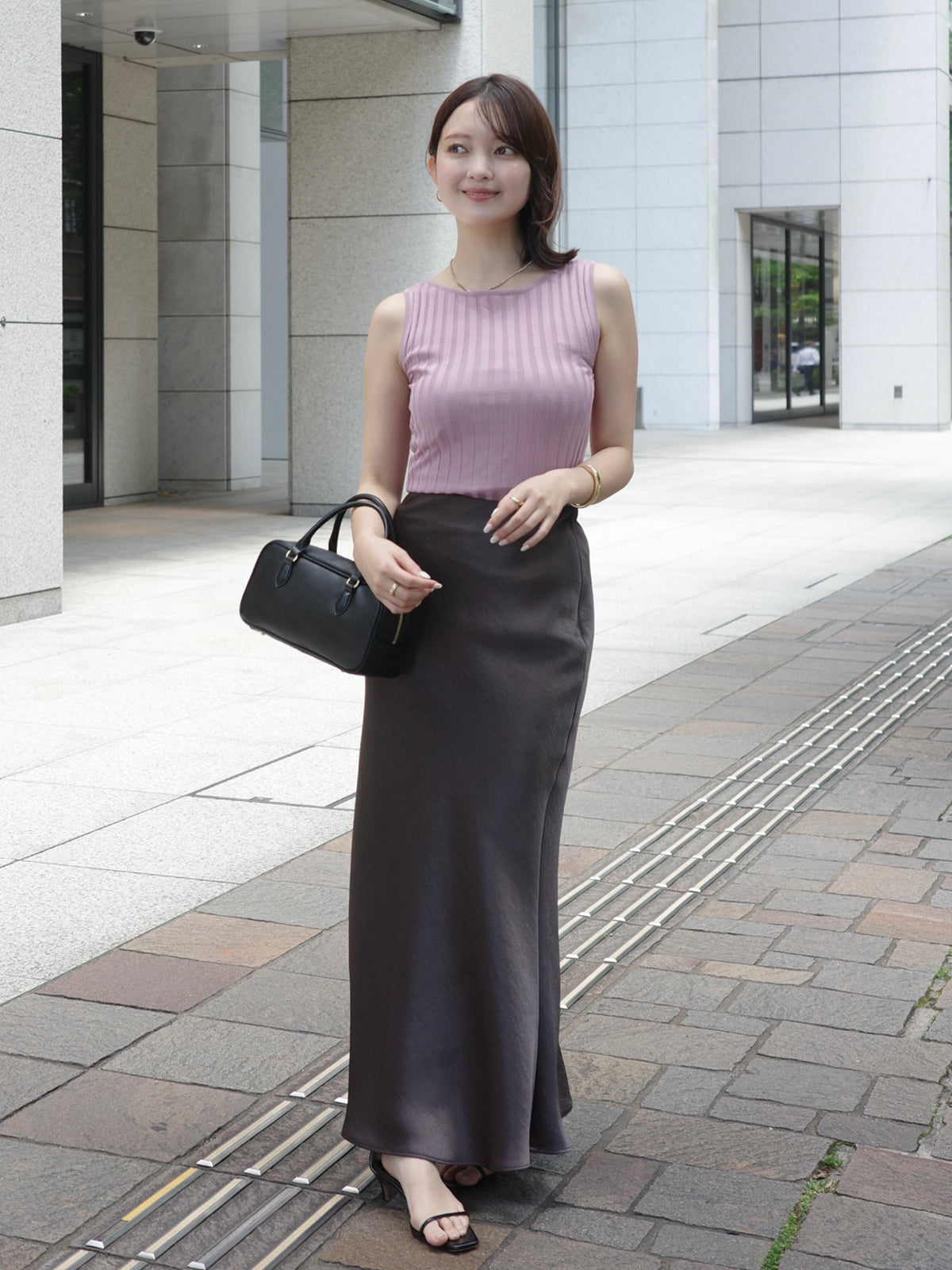 PR:156cm COLOR:CHARCOAL BROWN SIZE:0