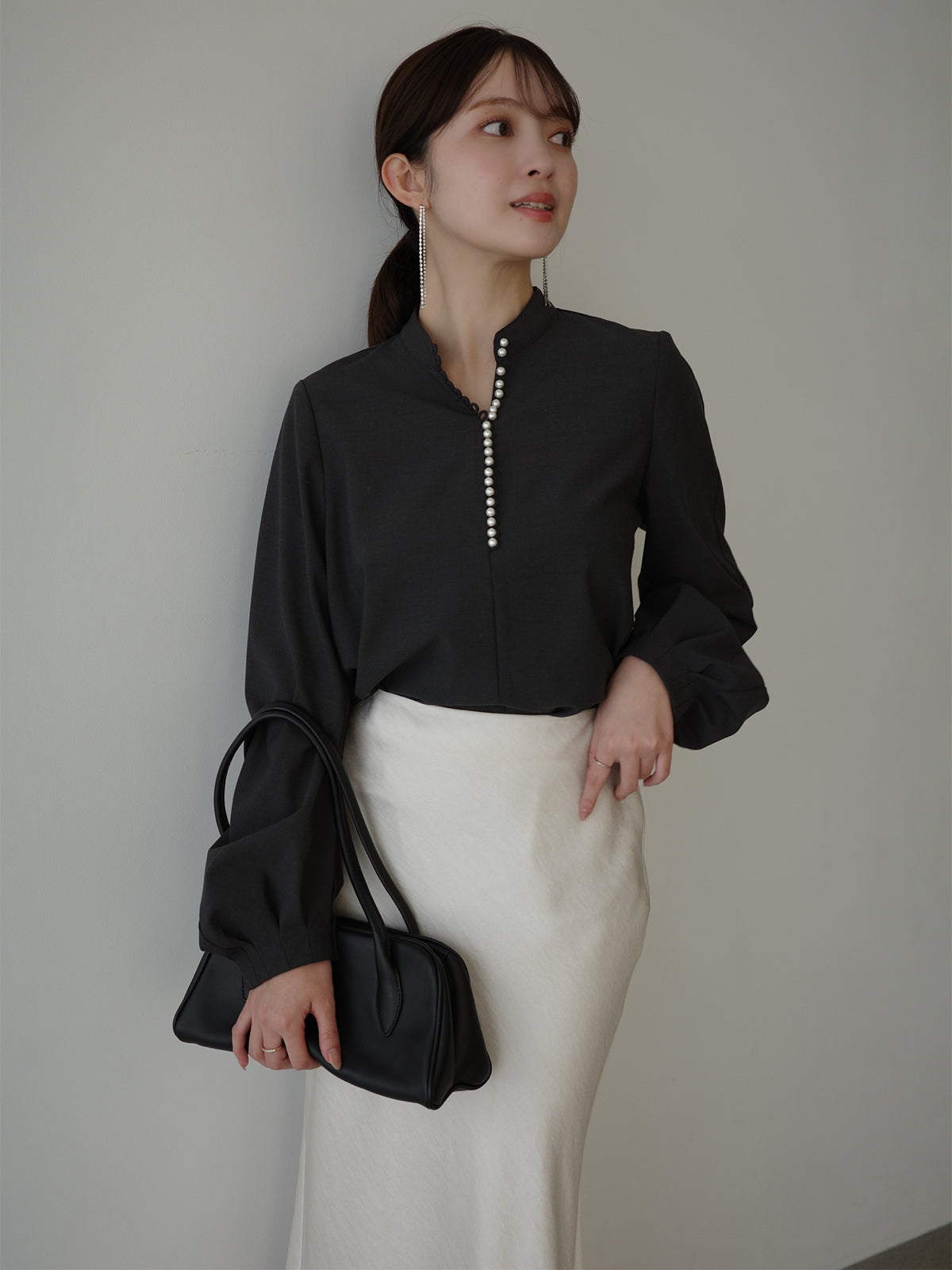 PR:156cm COLOR:CHARCOAL GREY SIZE:F