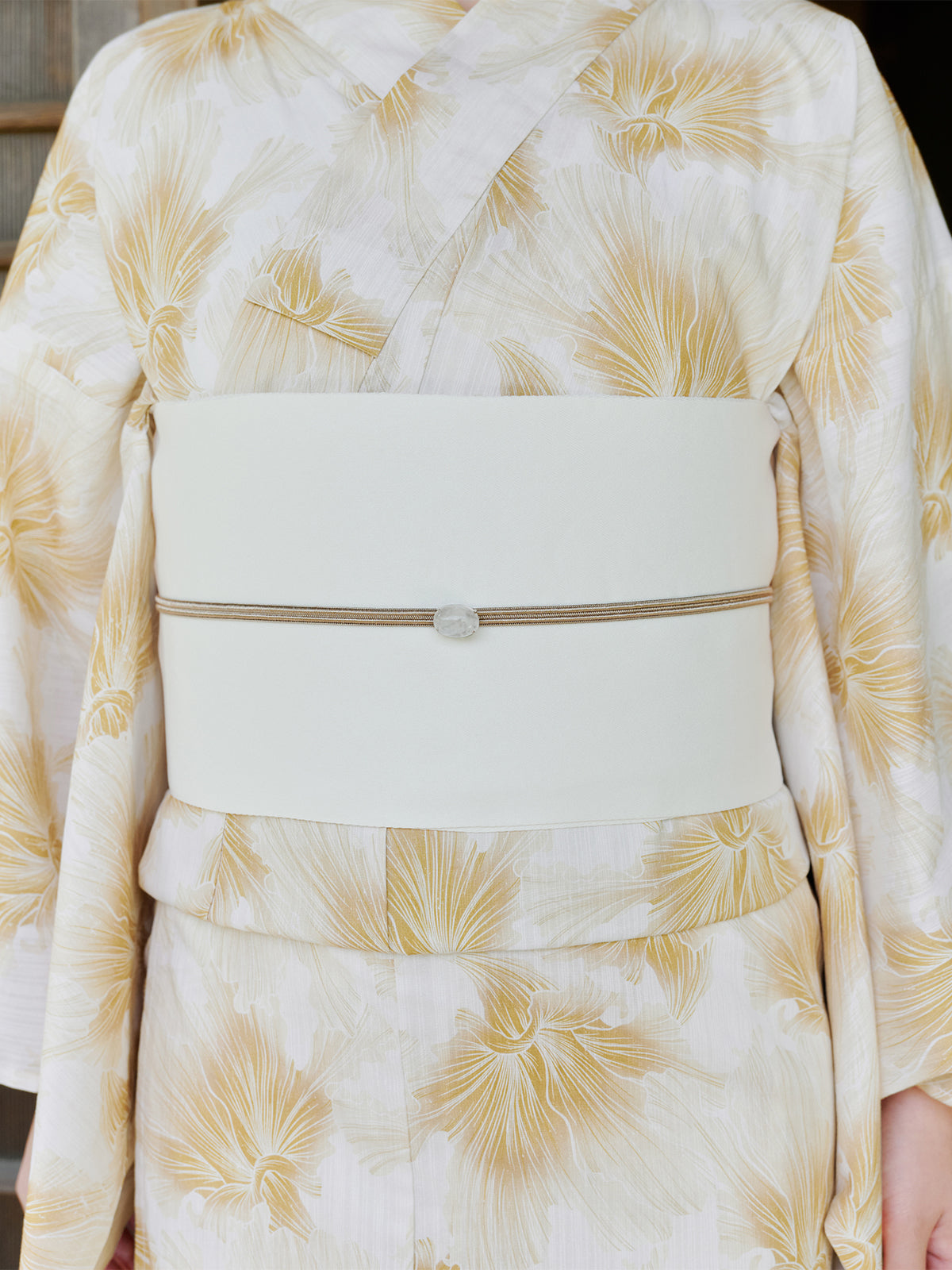 mist bloom yukata set - YELLOW