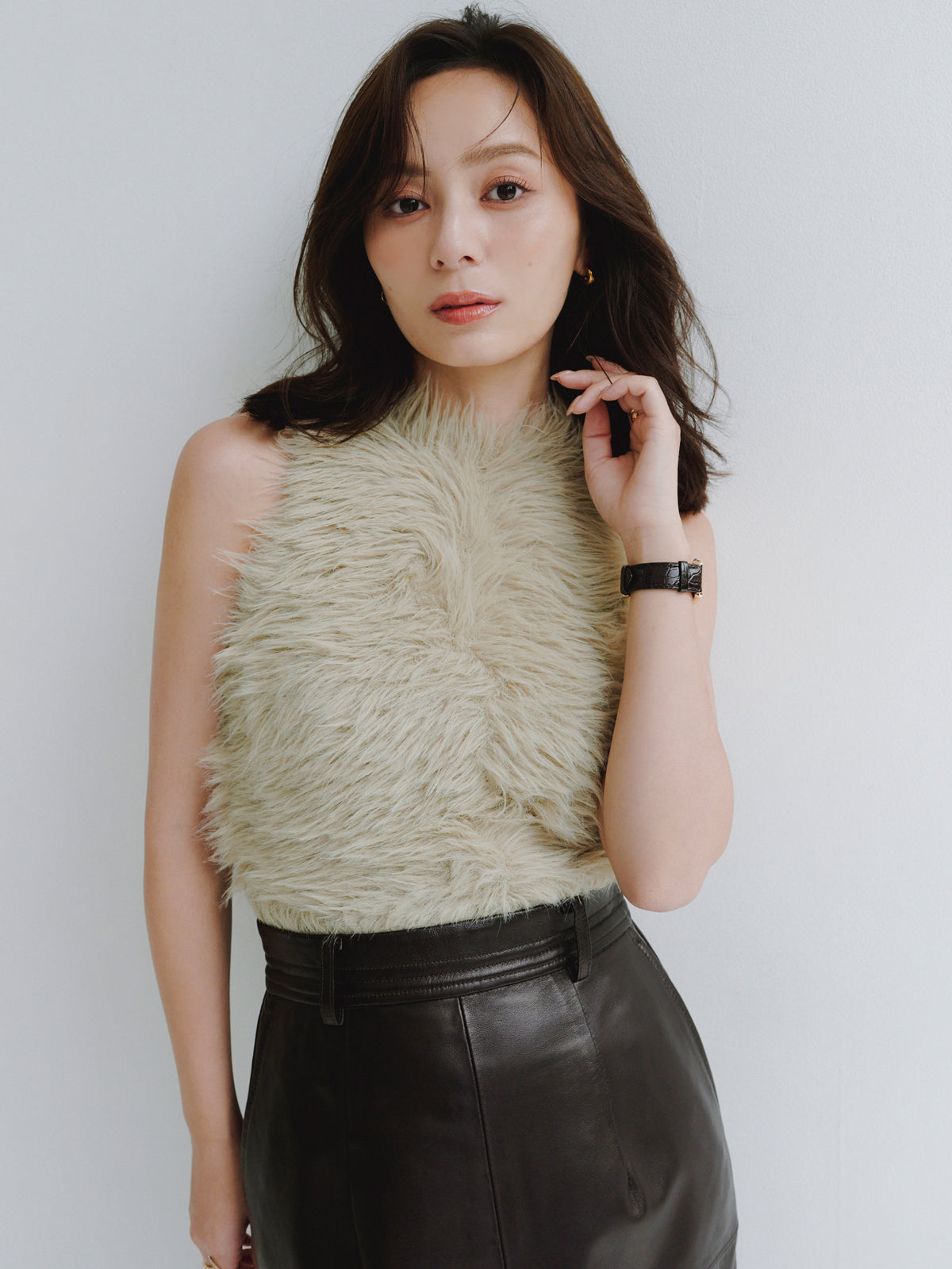 レザータイトスカート