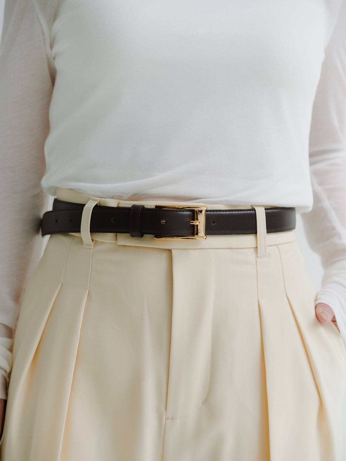 ミッドウェイトツータックワイドパンツ