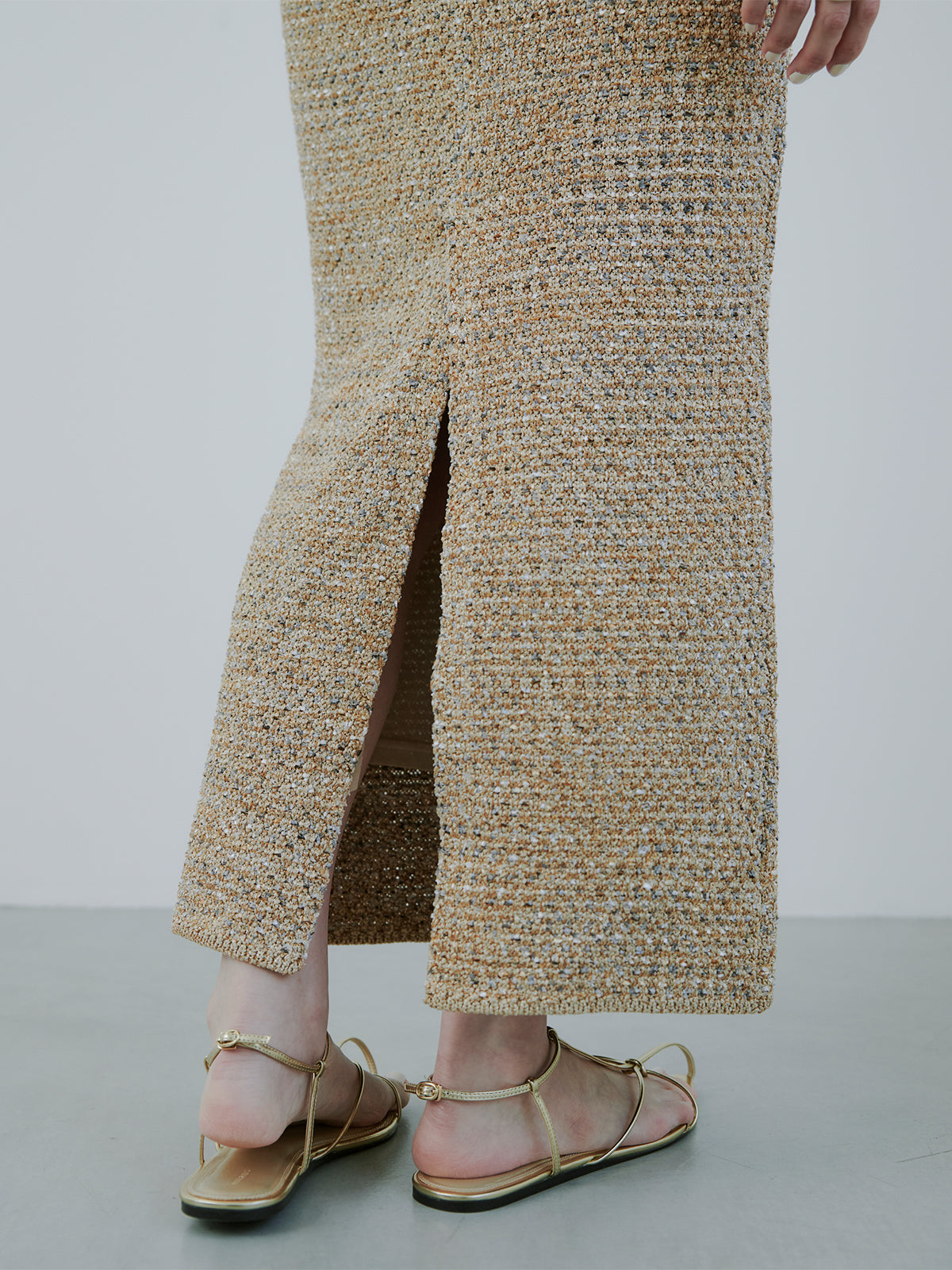 针织花呢紧身裙