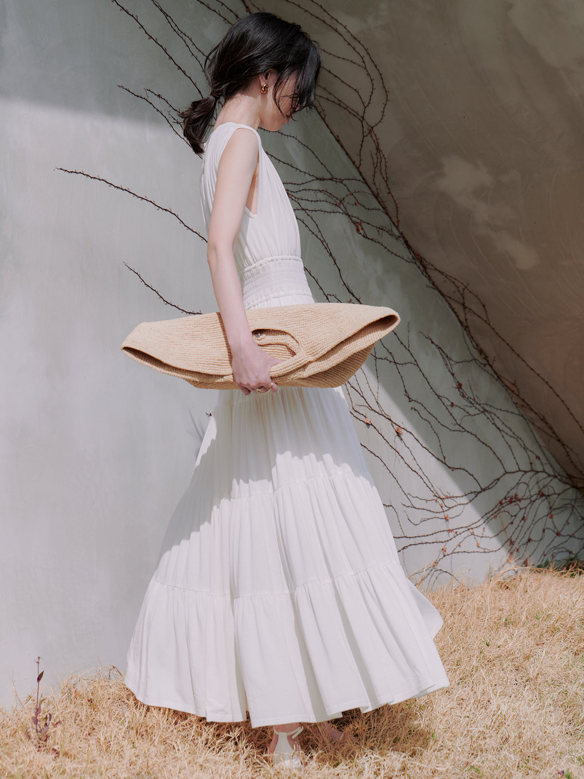 【LIMAIA】ラフィアトートバッグ