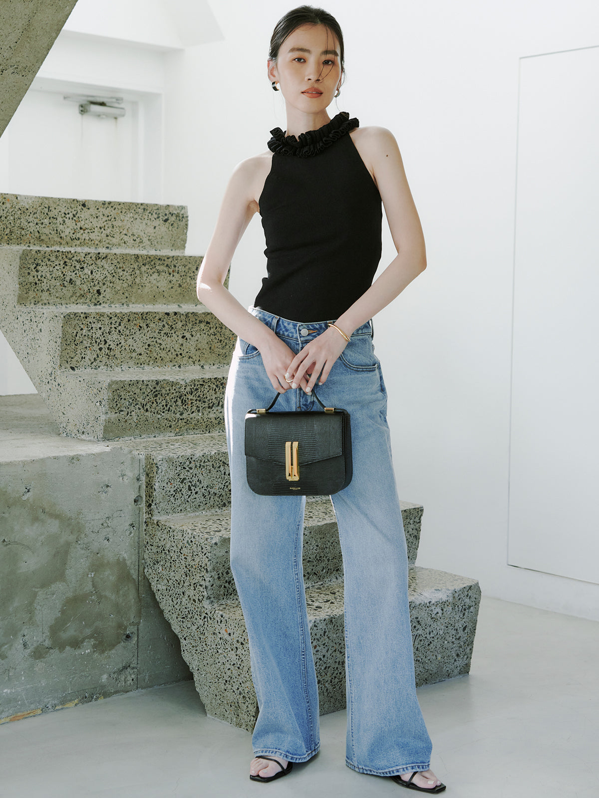 S*o様 【未使用品】anuans ワイドレッグデニム アニュアンス サイズ1 Wide leg denim/ワイドレッグデニム（デニムパンツ）｜anuans（ア