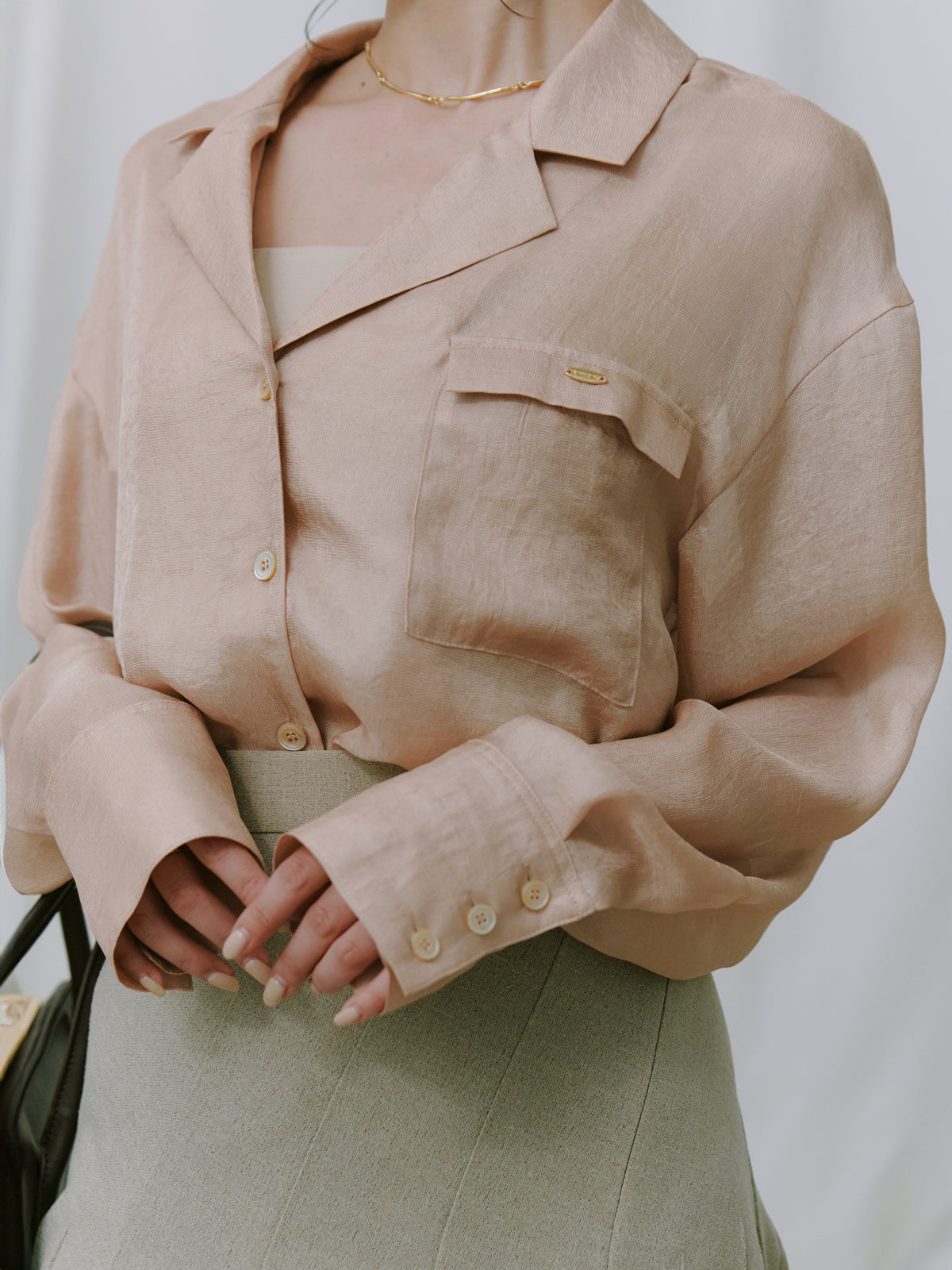 シアーテーラードシャツ