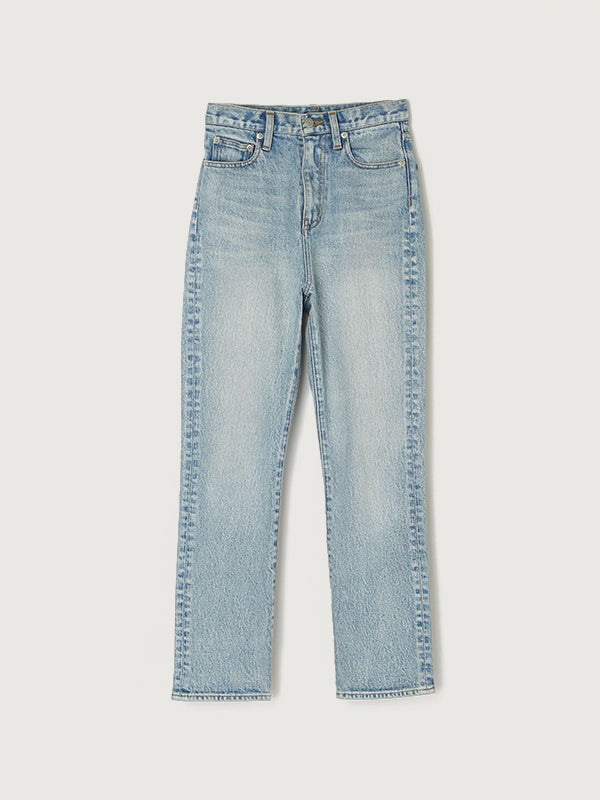 Slim straight denim