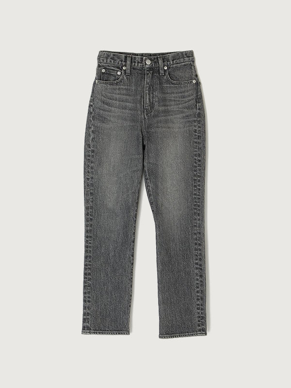 Slim straight denim