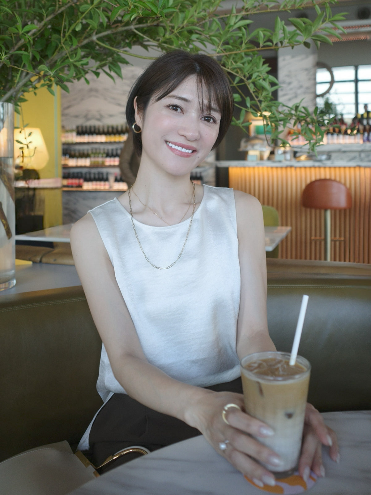 Satin Sleeveless Top