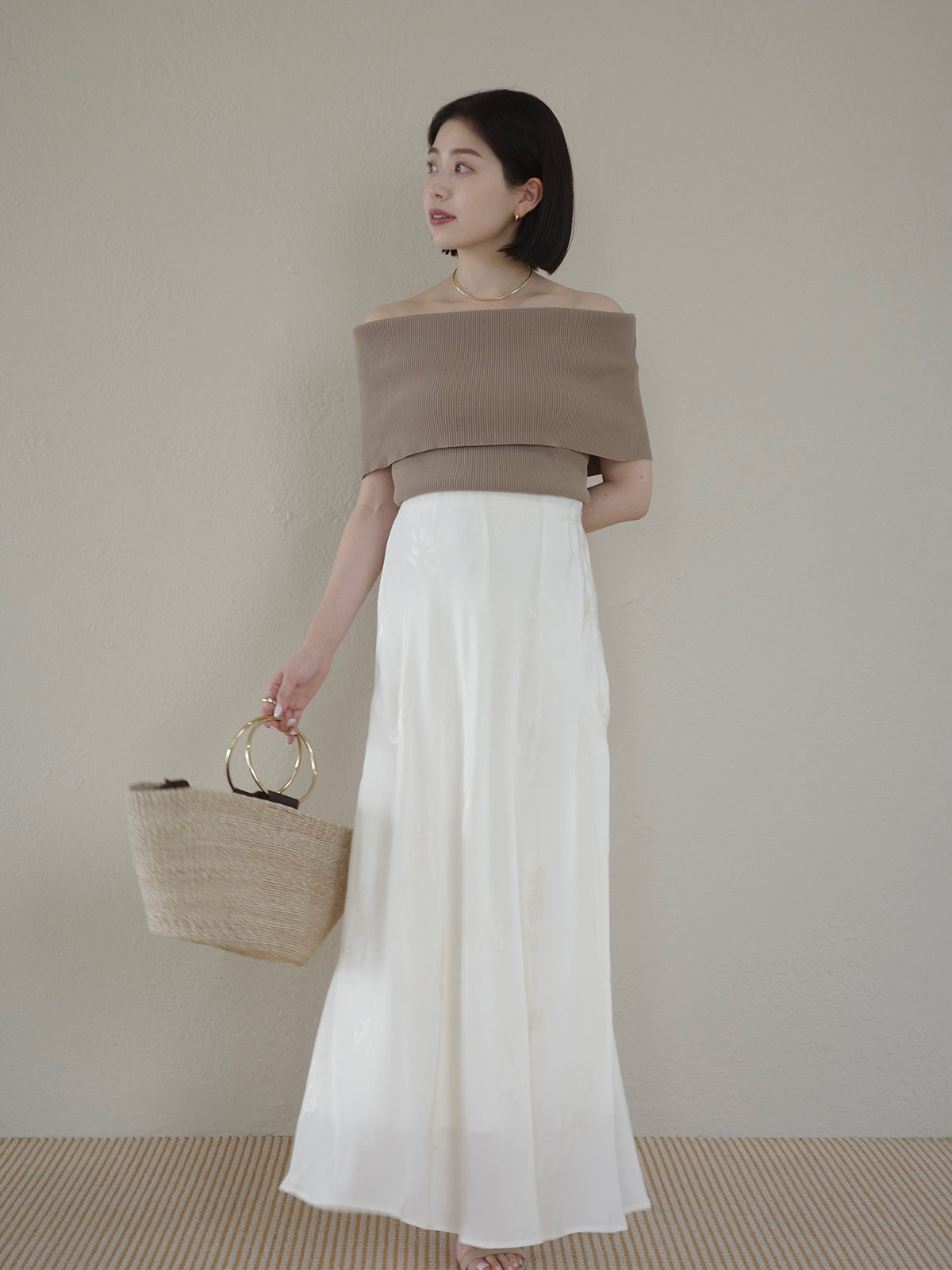 ブーケジャカードナロースカート