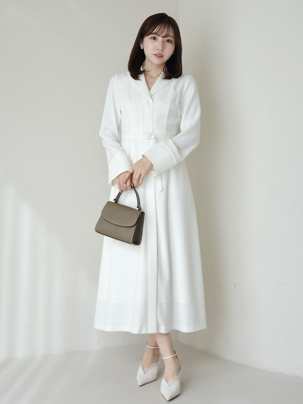 ダブルサテングレースワンピース