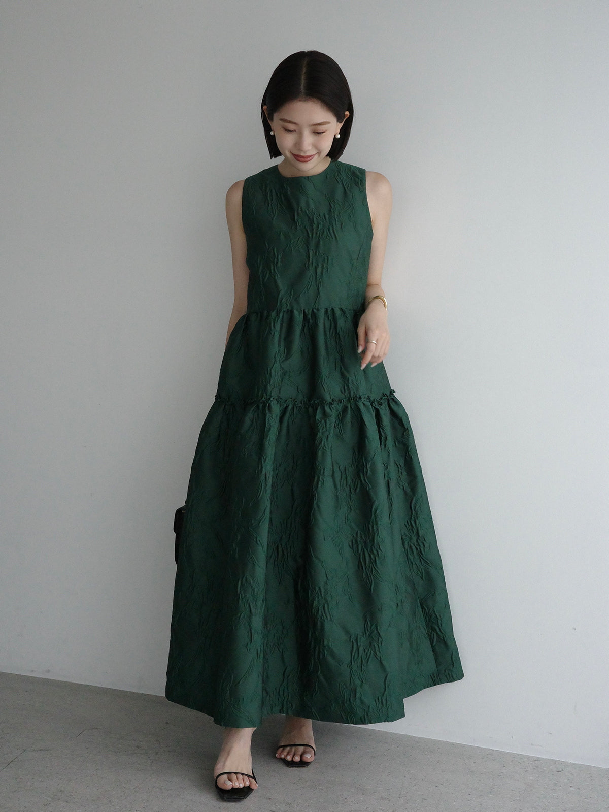 자카드 갸저 원피스