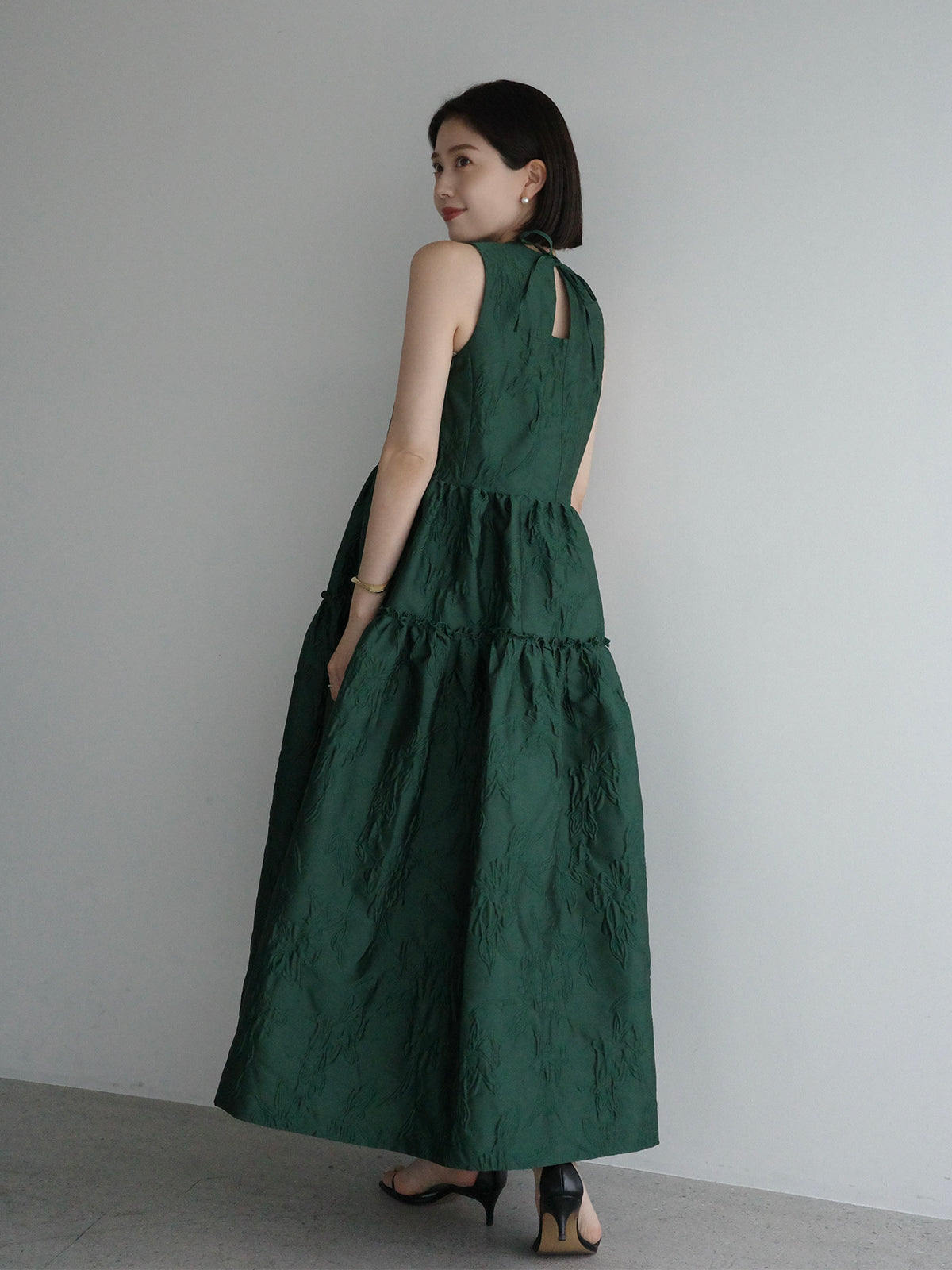 자카드 갸저 원피스