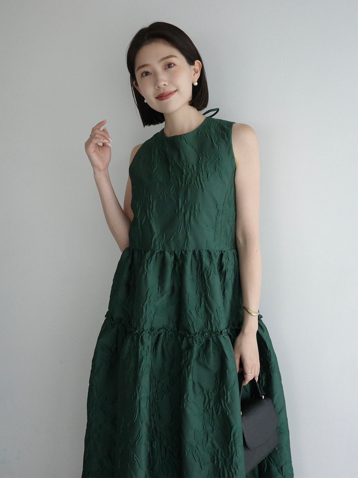 자카드 갸저 원피스