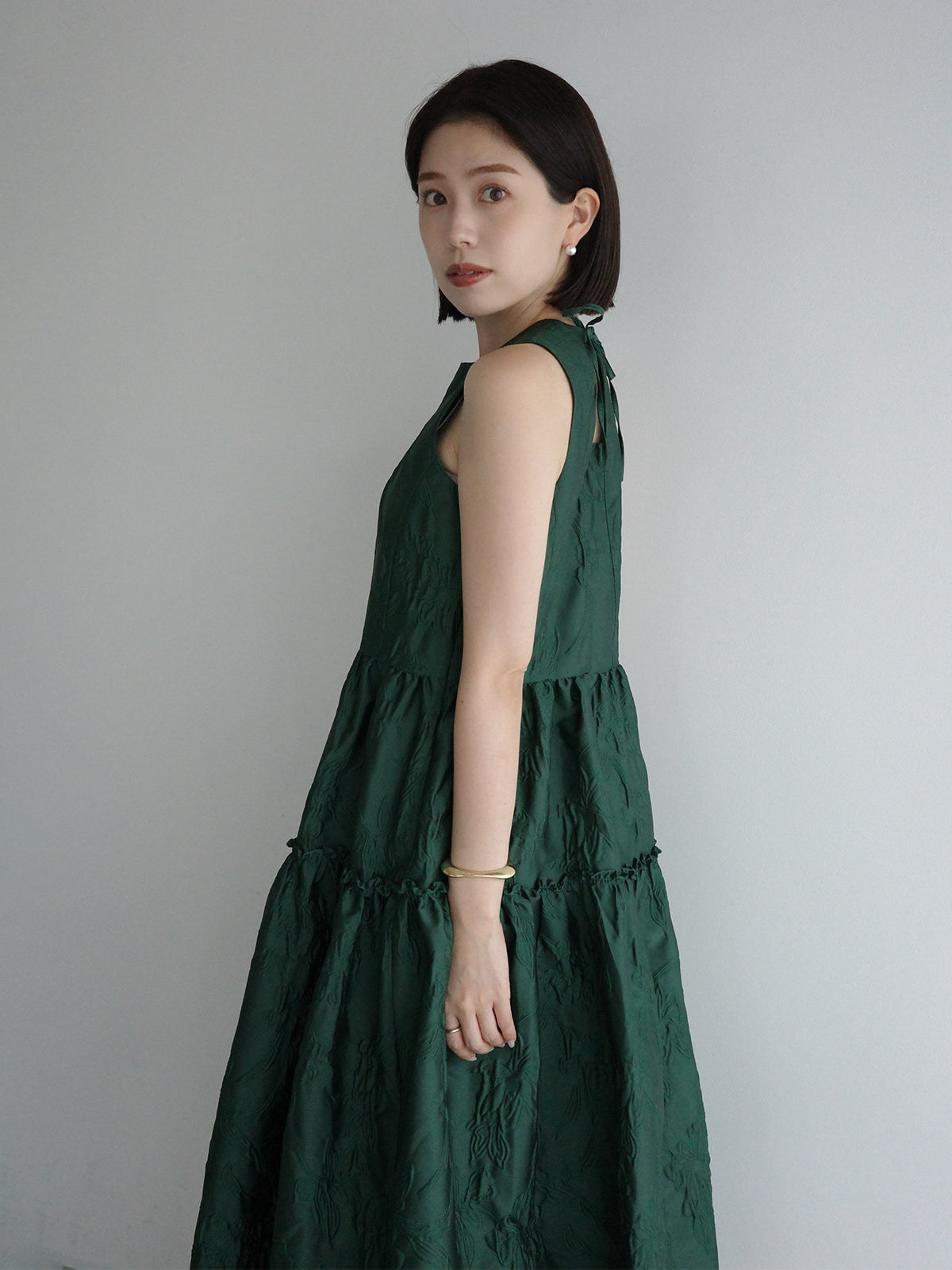 자카드 갸저 원피스