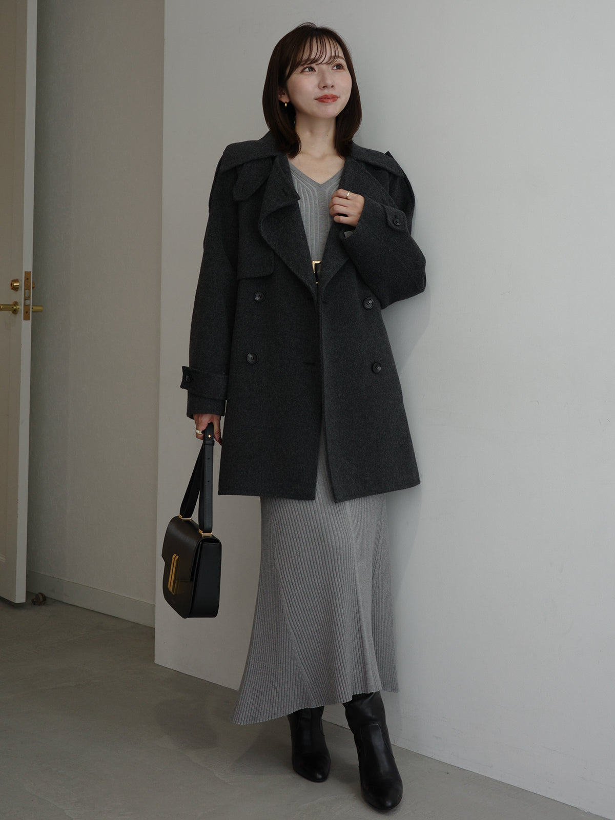 セミマーメイドニットワンピース