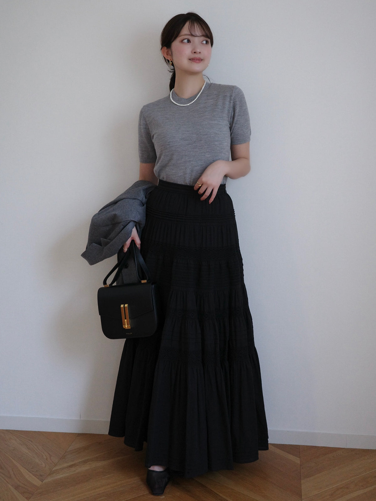 ハーフスリーブニットプルオーバー